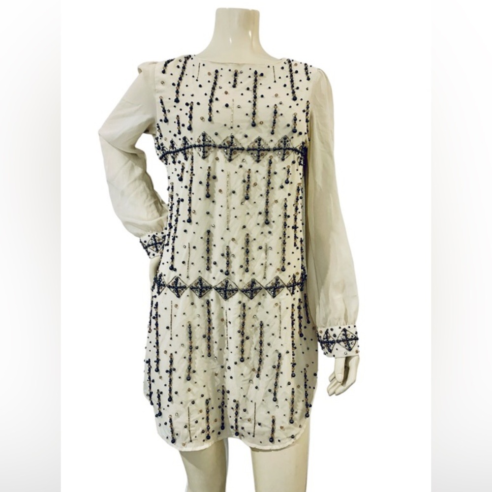 DIZZY LISSY BEADED PARTY COCKTAIL MINI DRESS SIZE S 💗